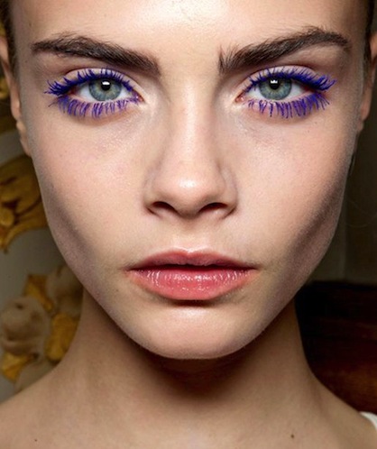 NYE Eye Make Up Trends Colored Mascara